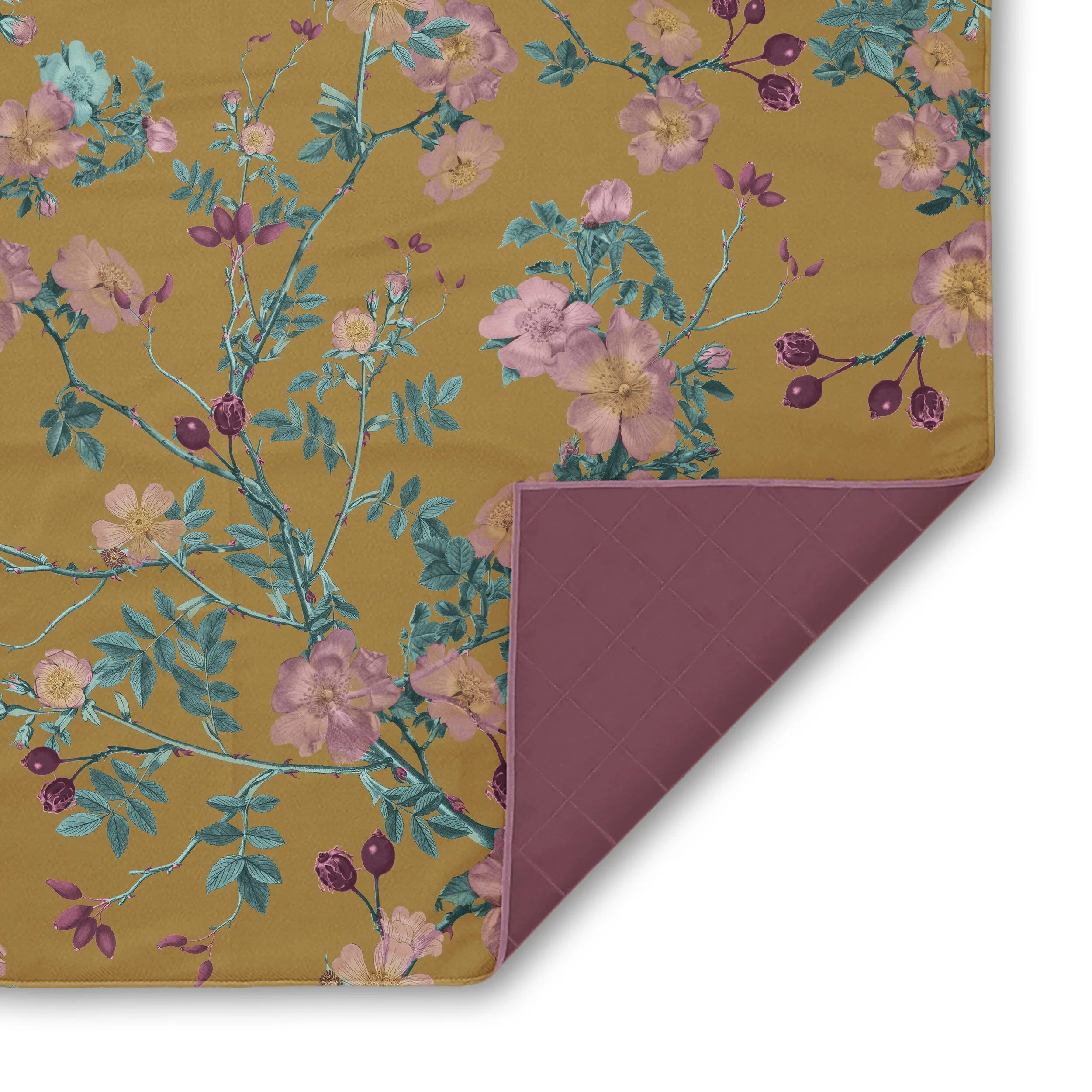 Wild Rose Picnic Blanket