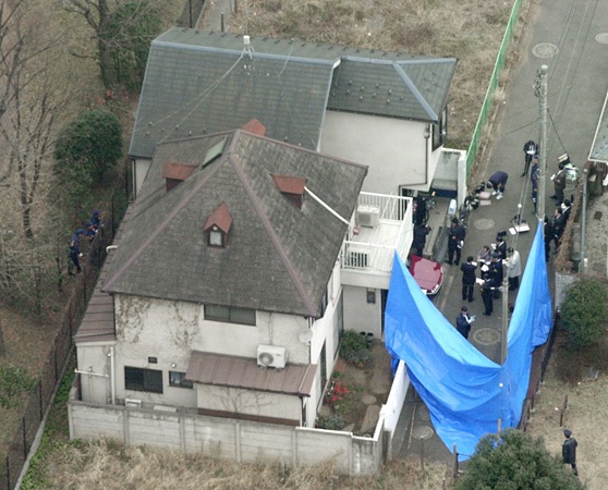 Police responding to the scene of the crime