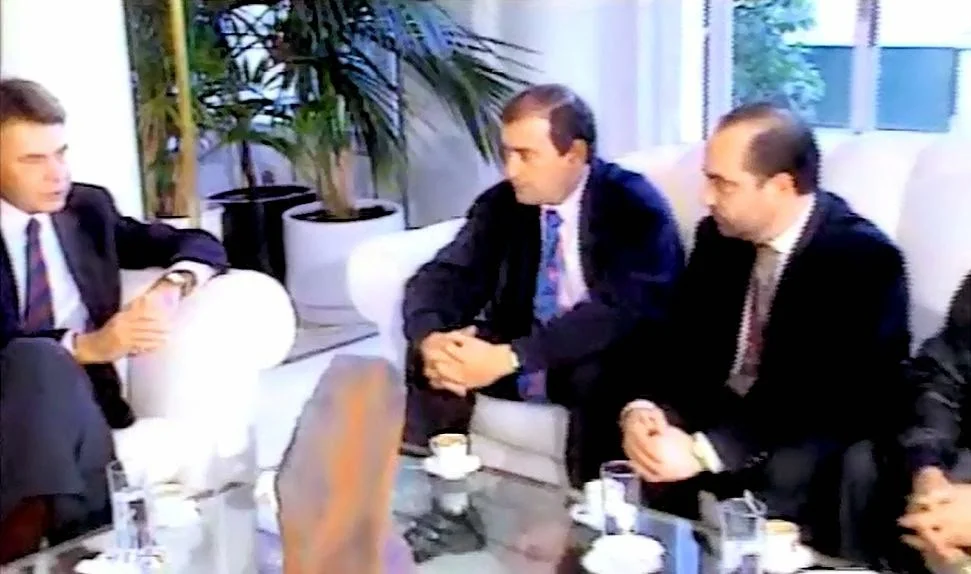 Fernando meeting with the Interior Minister, Jose Luis Corcuera