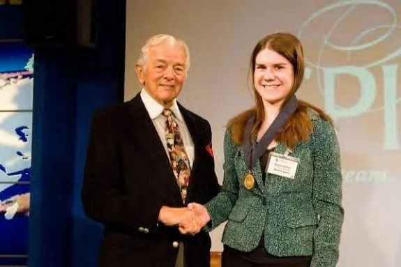 Kaylin and USA Today Founder Al Neuharth.