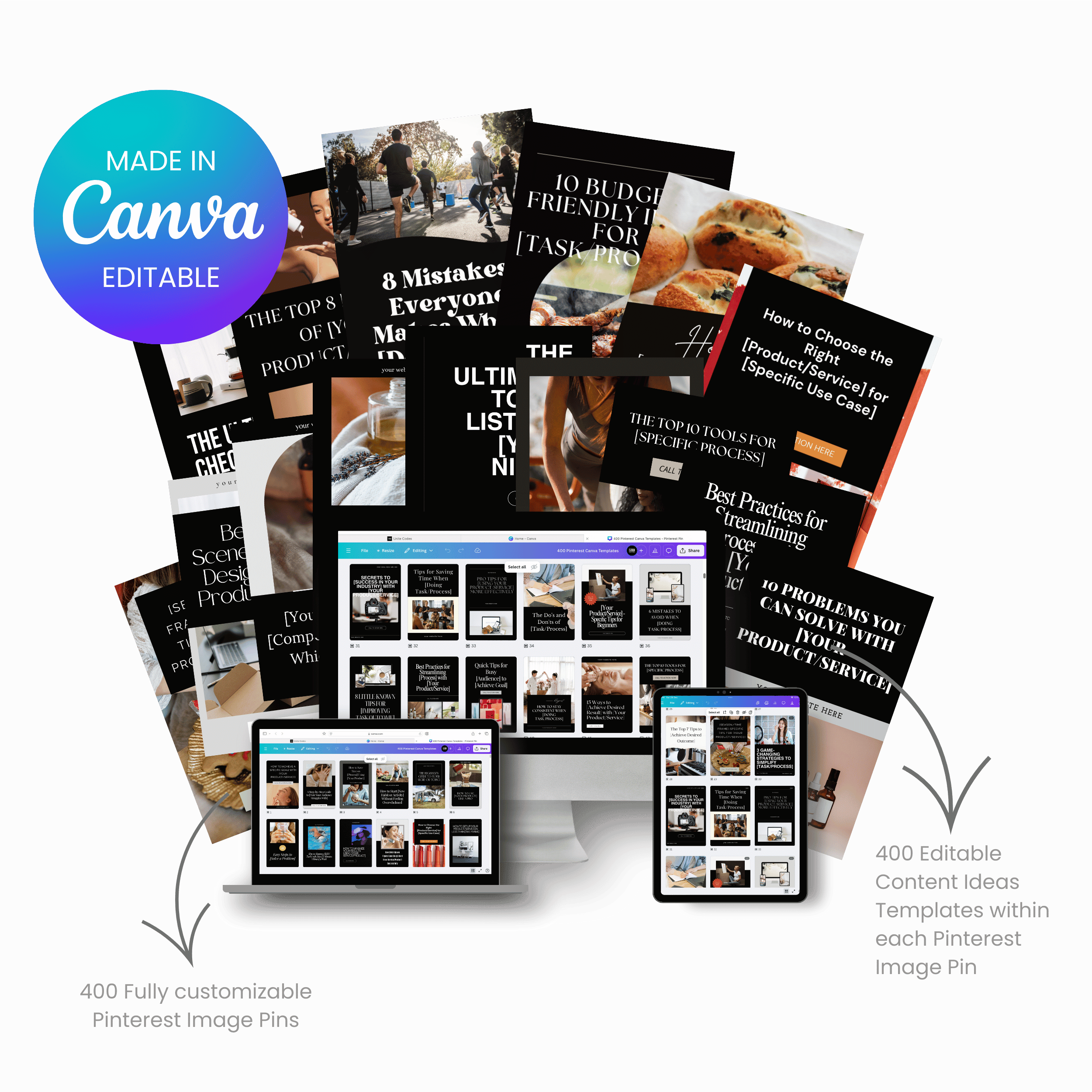 pinterest canva template