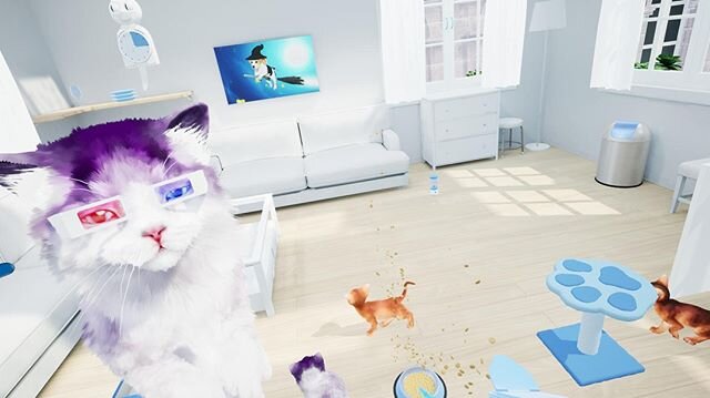 Remember when VR looked like this?⠀
⠀
#gamedev #indiedev #indiegame #vr #oculus #htcvive #psvr #UE4 #UnrealEngine #Kittens #game #Cat #steamvr