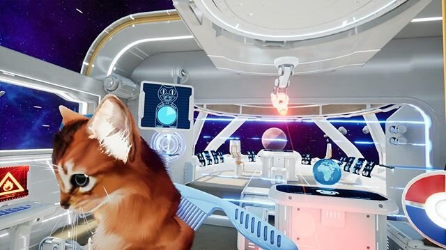 #screenshotsaturday LAZZERS! 😼⠀
⠀
#gamedev #indiedev #indiegame #vr #oculus #htcvive #psvr #UE4 #UnrealEngine #Kittens #game #Cat #steamvr