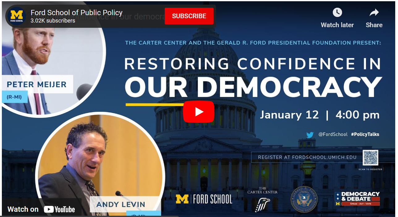Restoring Confidence in Our Democracy