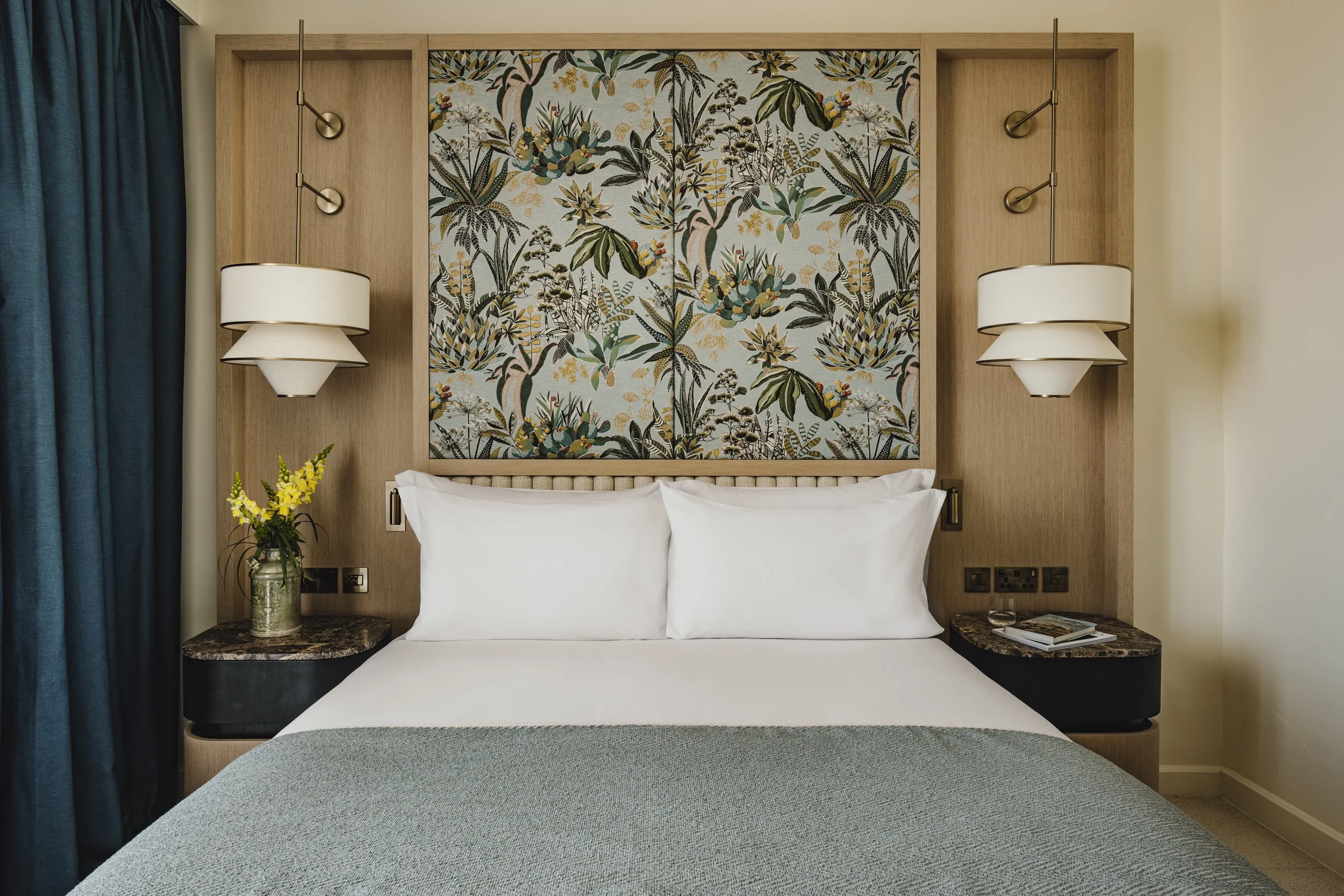  THE PHOENICIA MALTA   Features include custom-made Mdina glass plates, designed to celebrate Malta’s centuries-old glassmaking tradition, and the woven headboards inspired by the island’s lush botanical gardens   VIEW PROJECT  