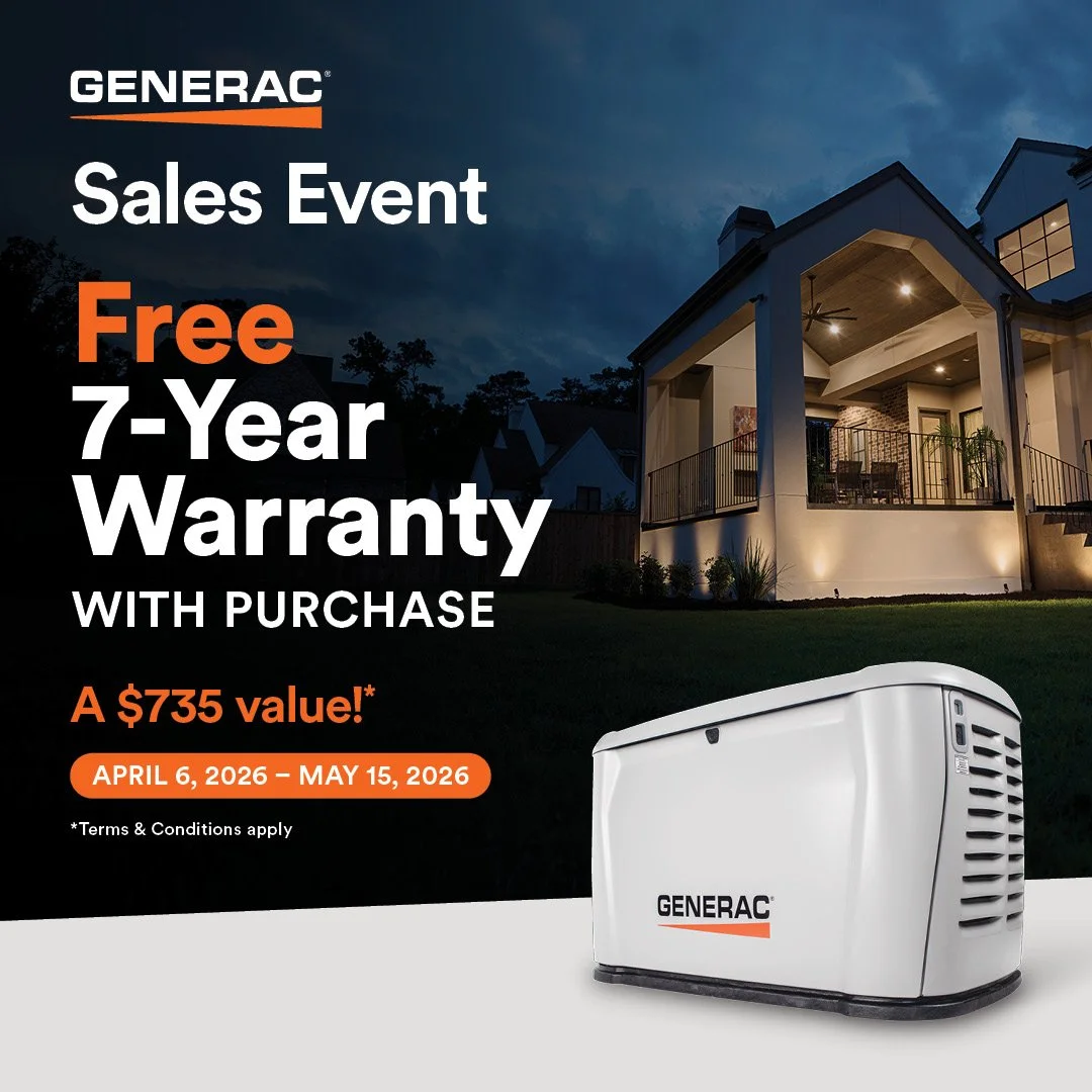 FREE 7 Year Warranty From Generac
