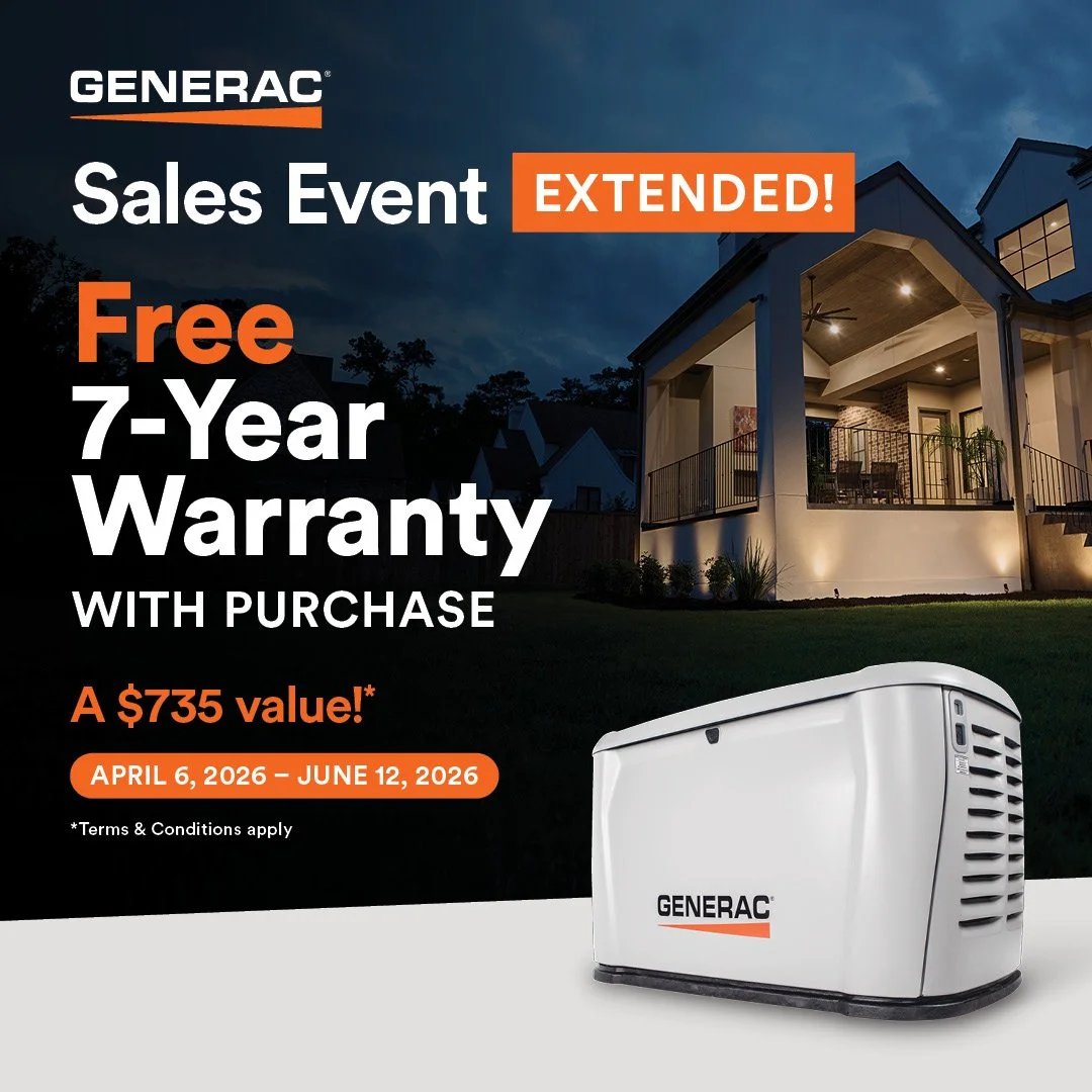 FREE 7 Year Warranty From Generac