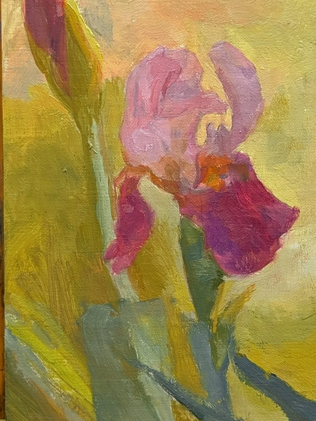 Little detail of a work in progress.
This little iris is from last spring but the daffodils are already sprouting here in Atlanta! 😯