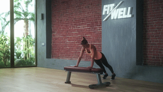Burcu Kuş, personal trainer to Turkish stars and the Fitwell community, shows how to modify a push-up.