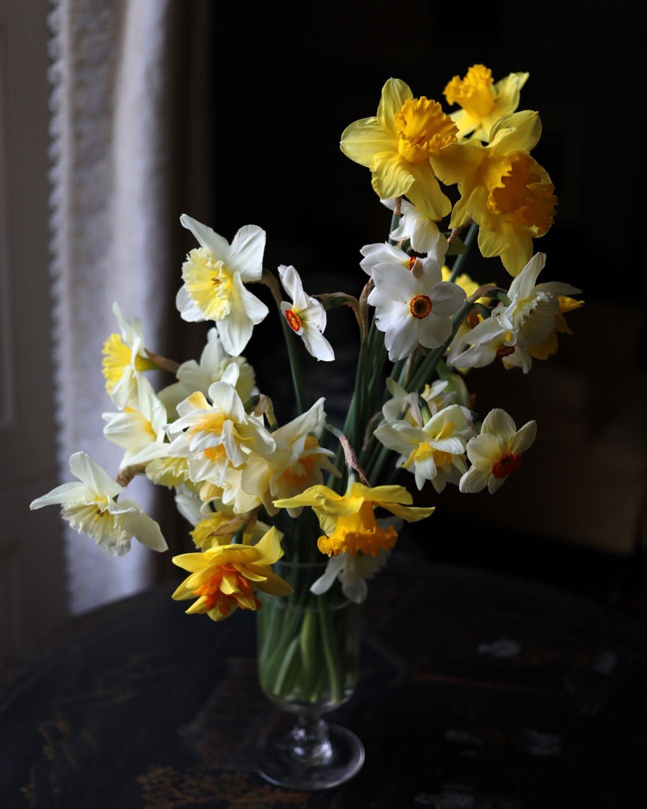 Thank you so much for all of your kind comments on our marriage. We are very touched, you are all so lovely.

Bunches of Spring flowers available for delivery this week. The varieties of narcissus I wanted for my bridal bouquet have flowered just in 