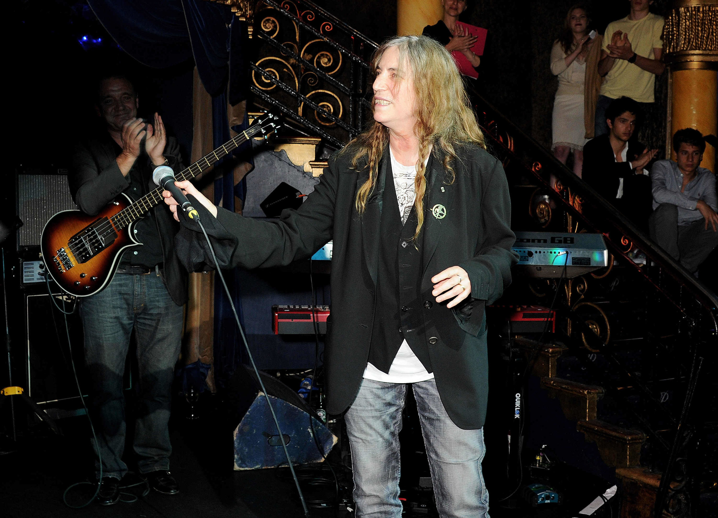 Patti Smith receiving applause.JPG