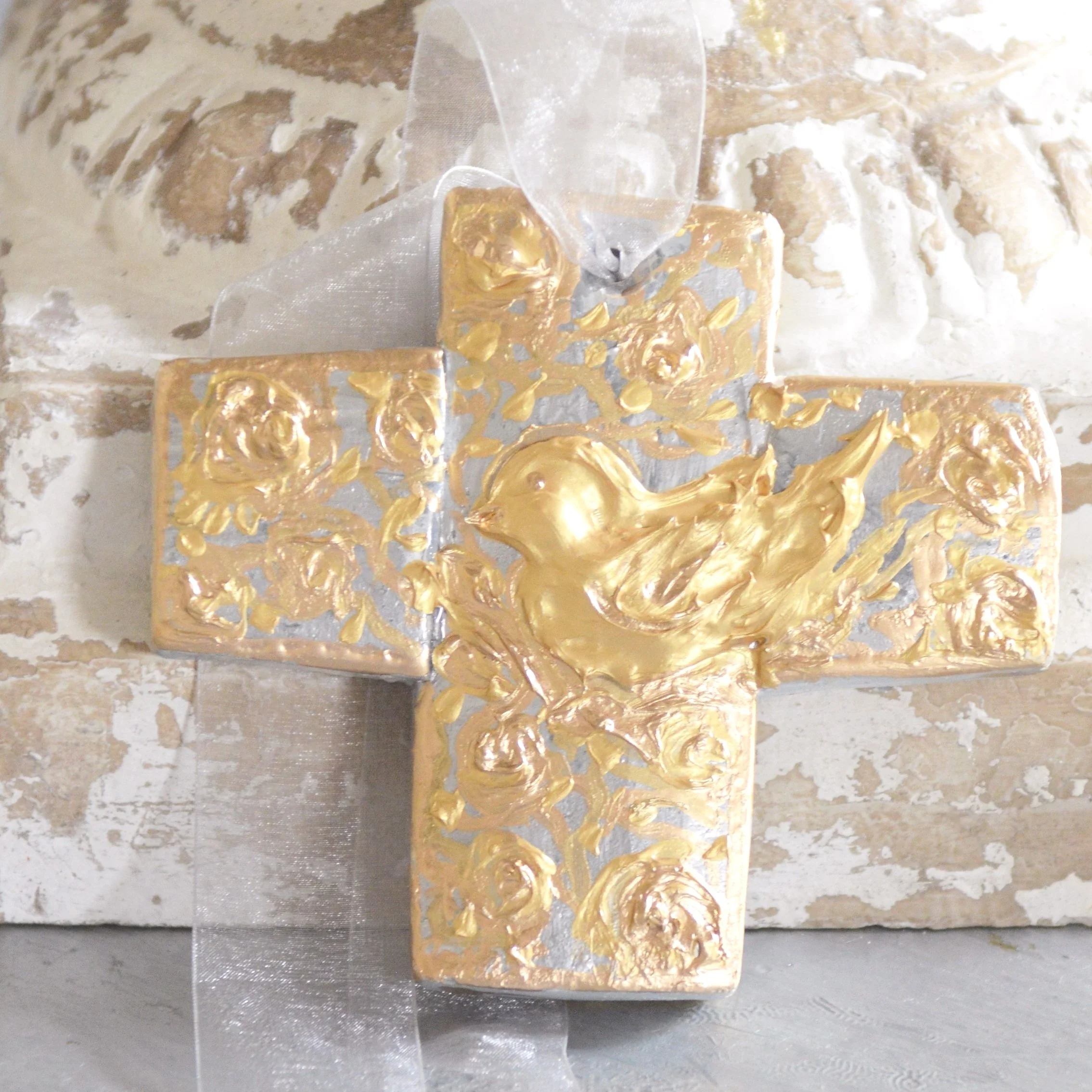 birds, bird, bird art,bird cross, gold bird cross, wedding gift, wedding gifts ,bridesmaid gifts, wedding favors, anniversary cross, prayersontheside