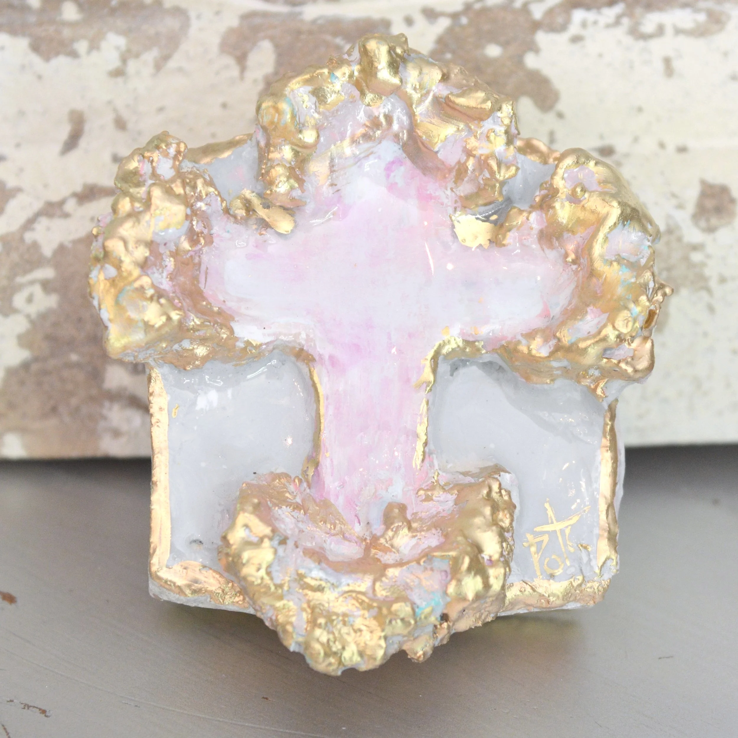 baby cross, pink cross, crosses , hand crafted crosses, catholic gifts, wedding cross, baby girl cross, mothers day cross, the catholic company, prayersontheside