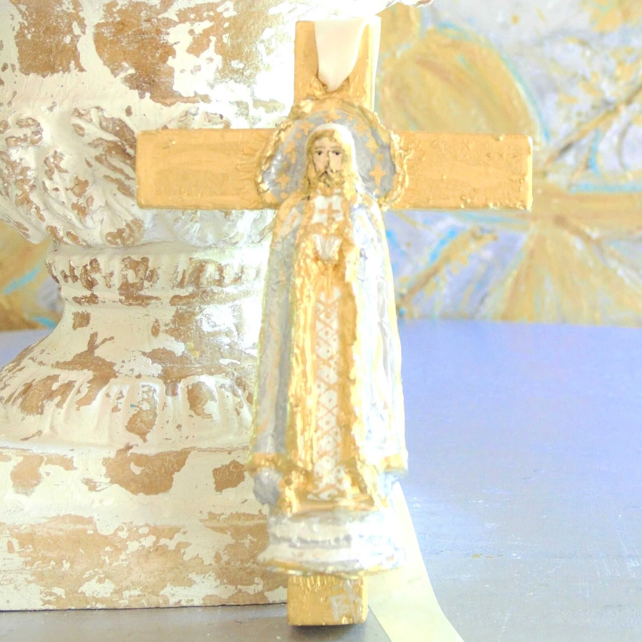 sacred heart of jesus, sacred heart cross, prayersontheside, catholic gifts, the catholic company easter gifts crosses, gold crosses
