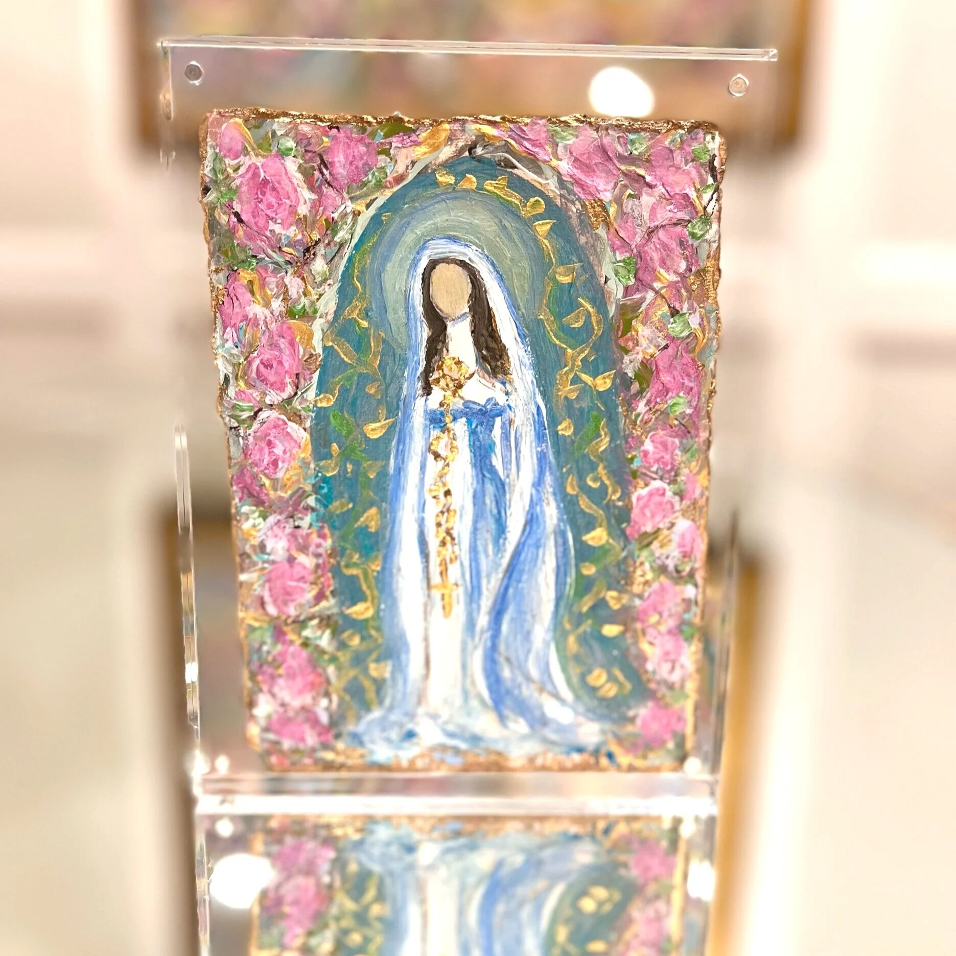 lourdes, notre dame de lourdes, bernadette, catholic art, christian art
