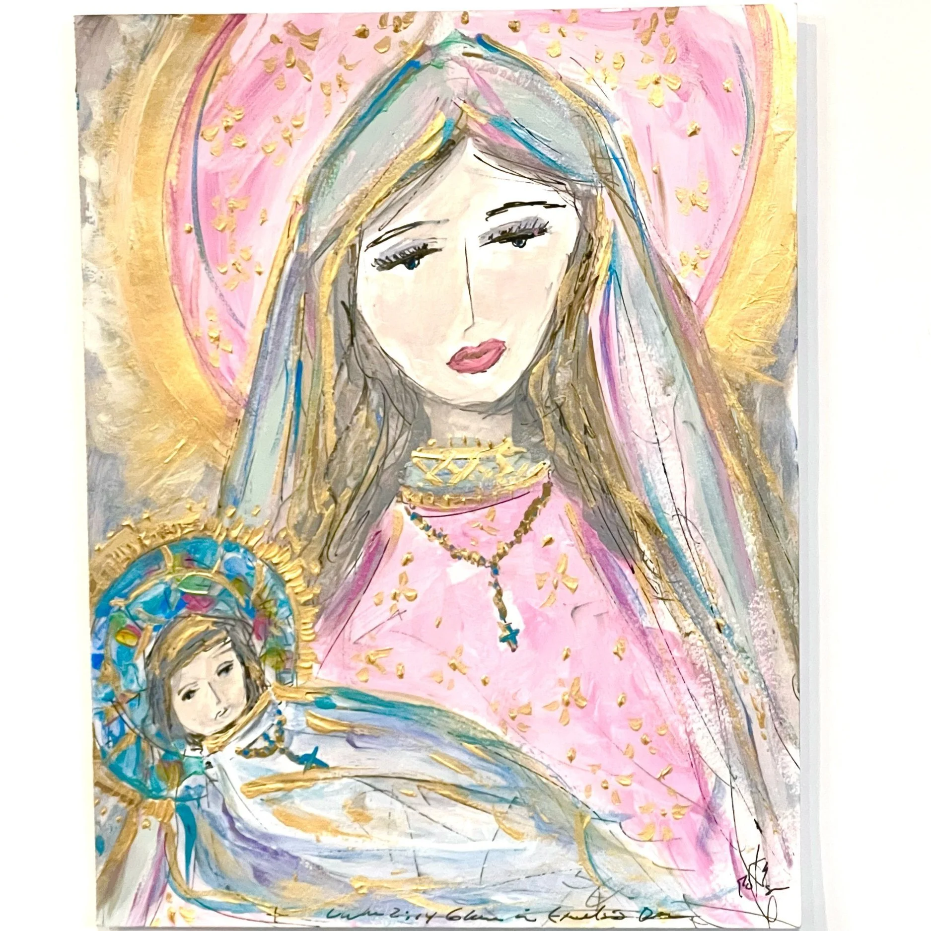 Catholic art, virgin mary art, madonna and child art, prayersontheside, Jesus art, Catholic artist, Easter art, The Catholic company