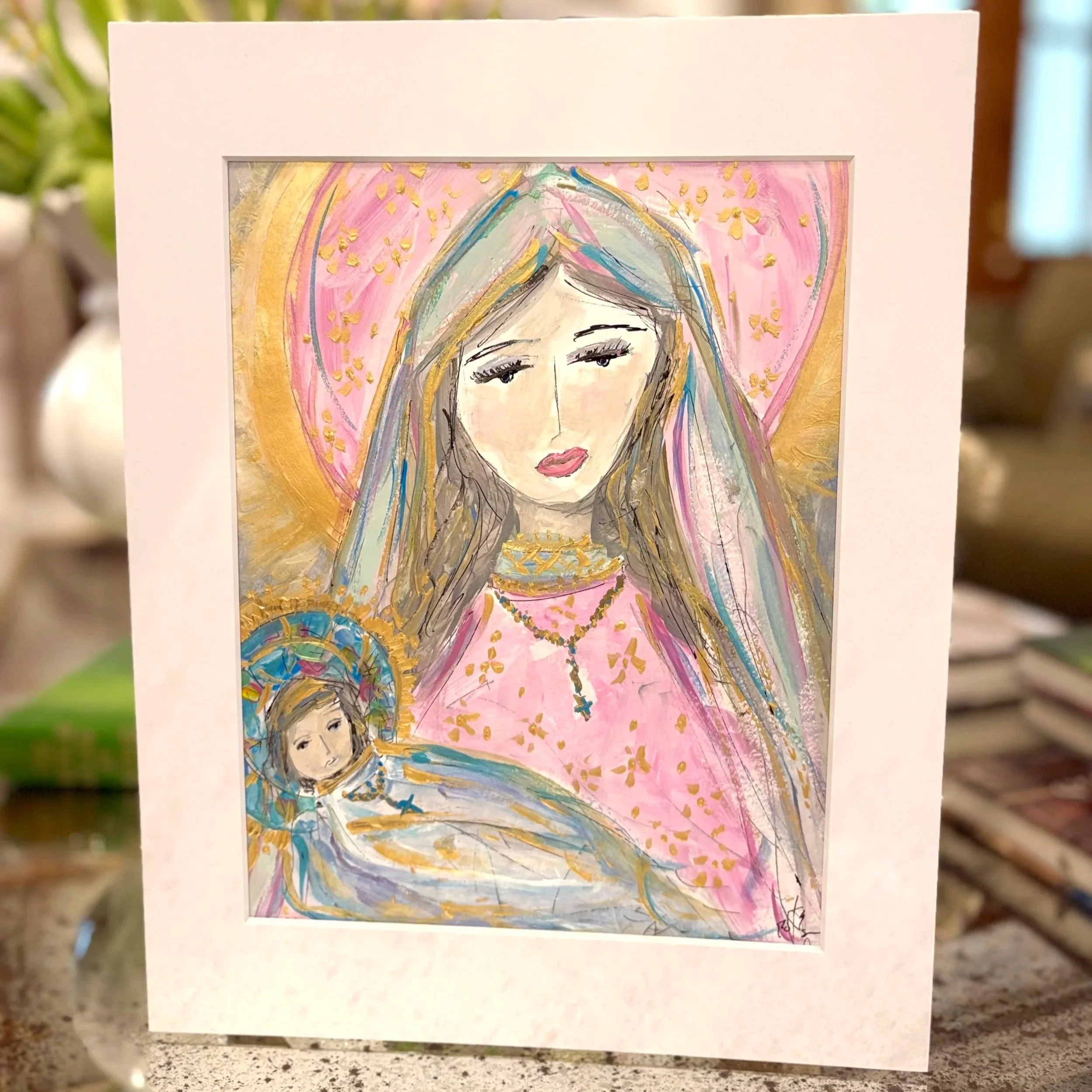 madonna and child, madonna and child art, madonna and art print, catholic art, nativity art