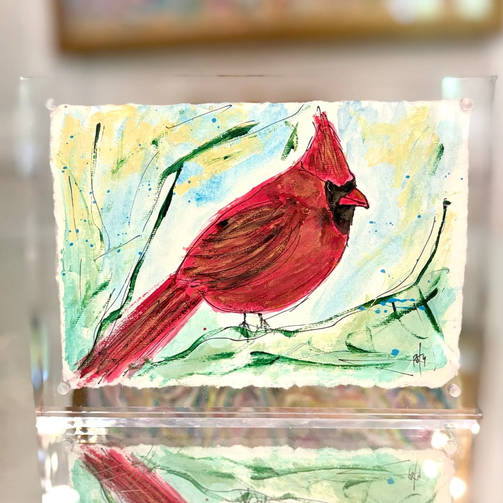 birds, cardinal, cardinal art, bird art, bird ornaments , wedding favours, catholic art, christian art, prayersontheside