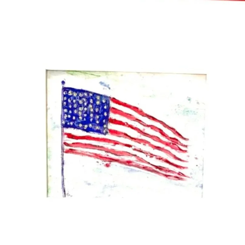 american flag, american flag art, american flag painting, patriotic art, patriotic painting, prayersontheside, religious painting , religious art