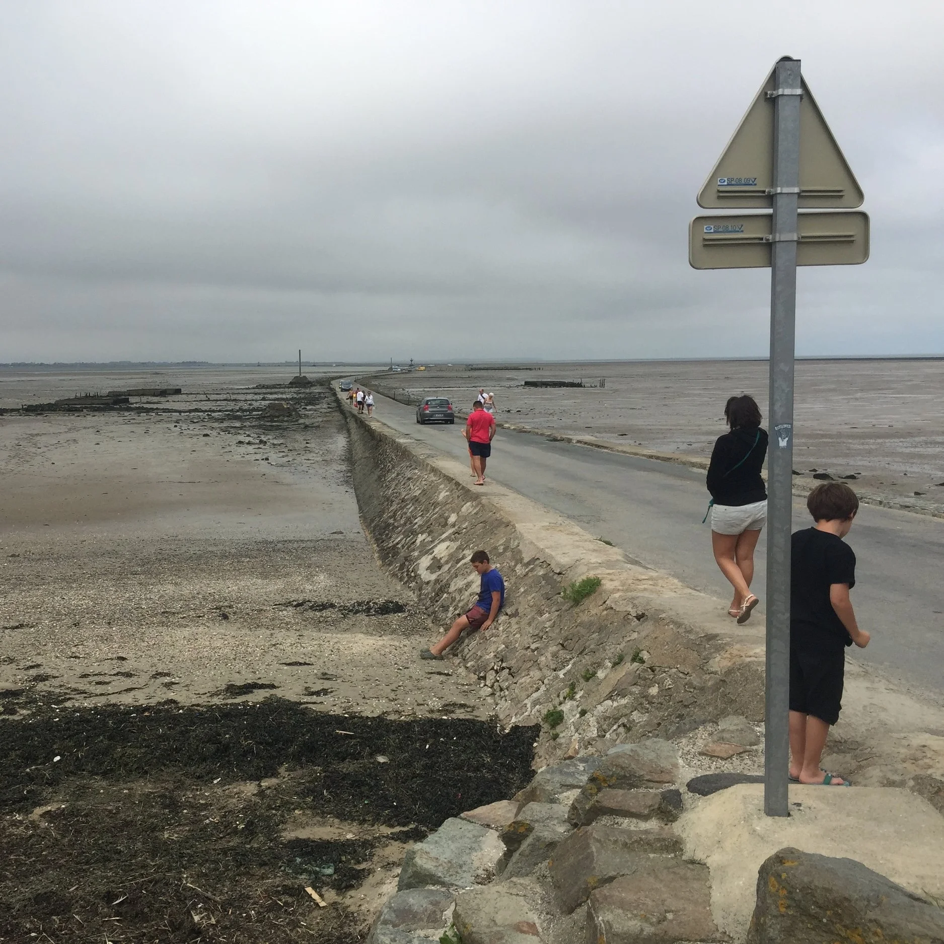 Biking the passage de Gois, an old flooded path leading to the Pine Island of Noirmoutier, is exhilarating . Watch out the tide however!
