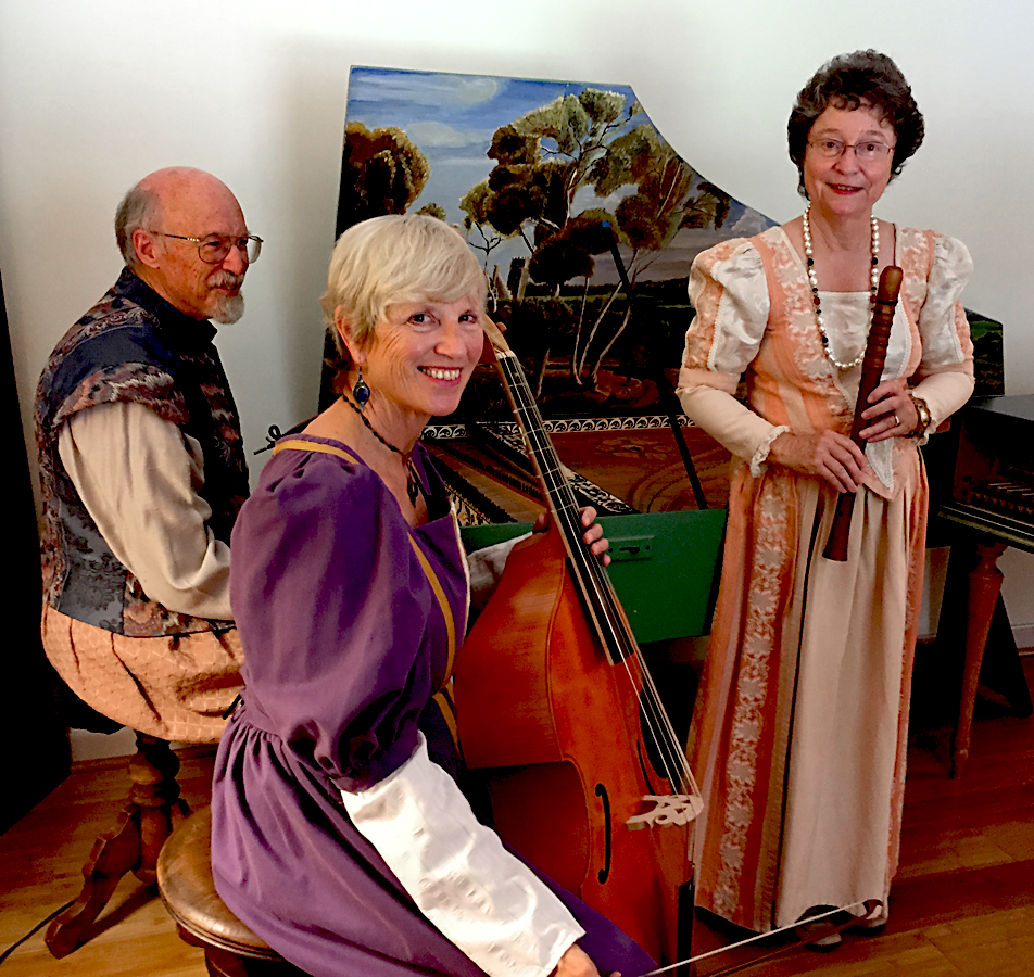 RareSong trio: Peter DeWitt, Marcy Brenner, and Patricia DeWitt