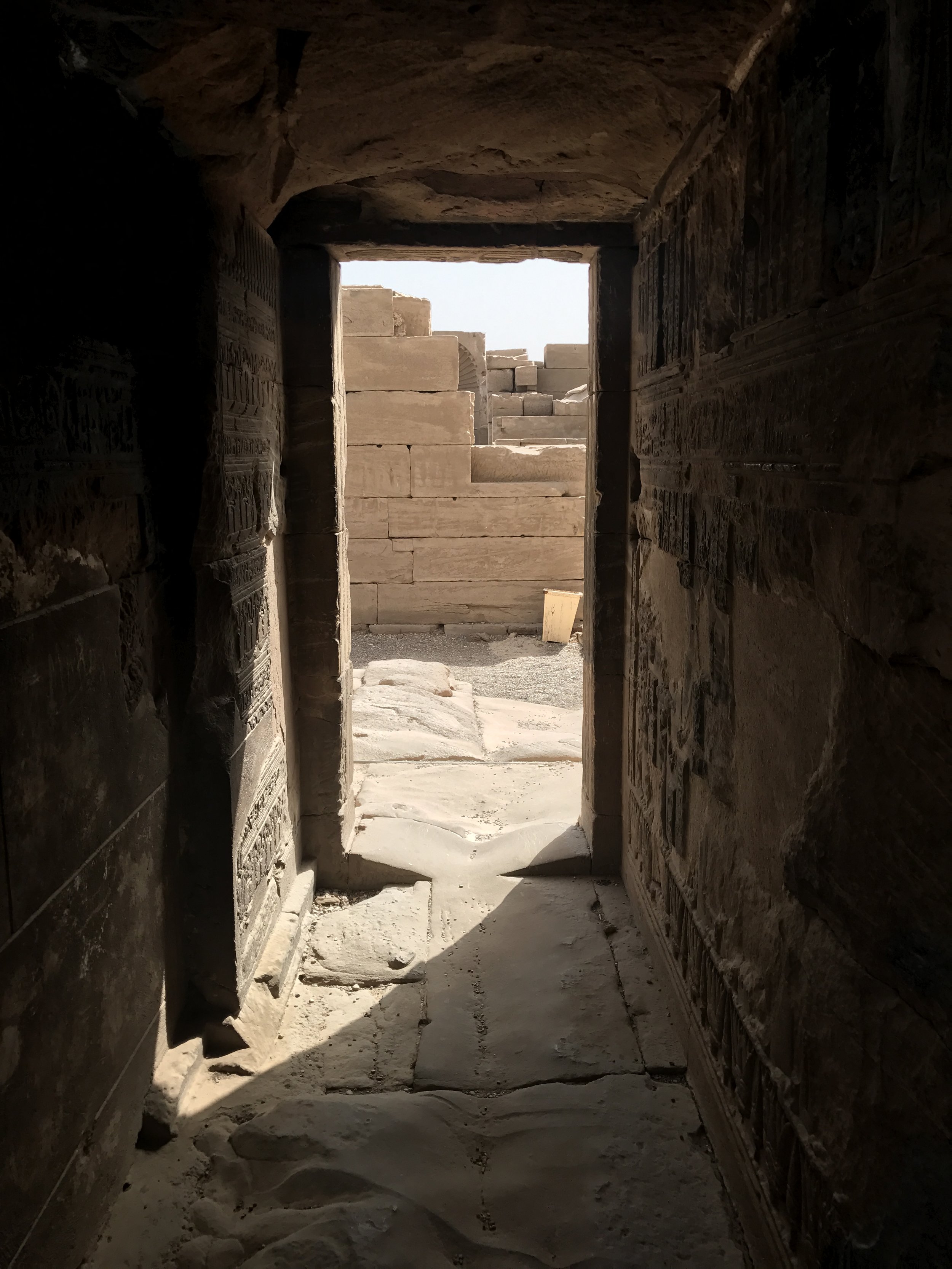 Doorway at Hathor Temple (by Erika Mermuse)