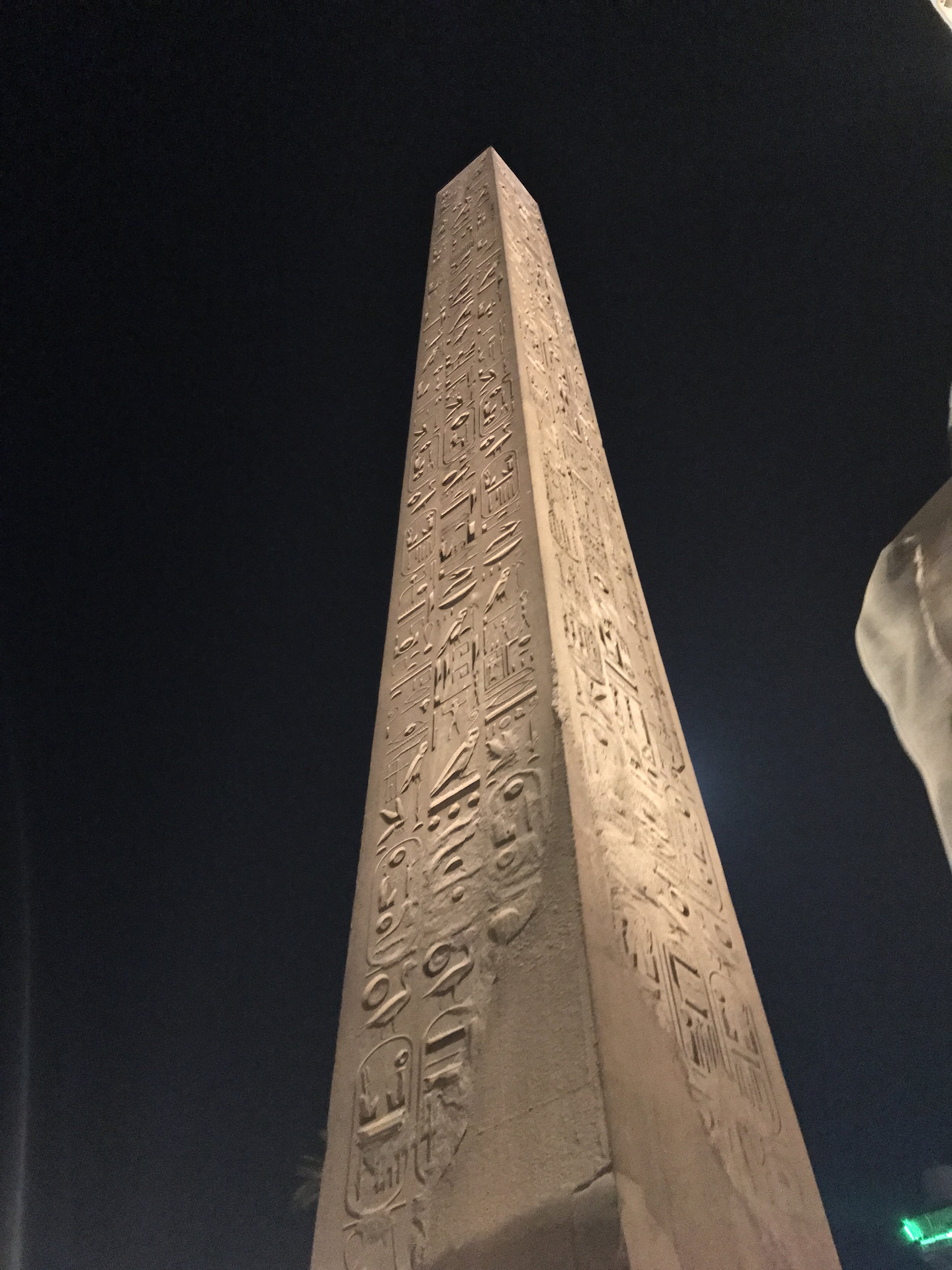 Obelisk at Luxor Temple (by Erika Mermuse)