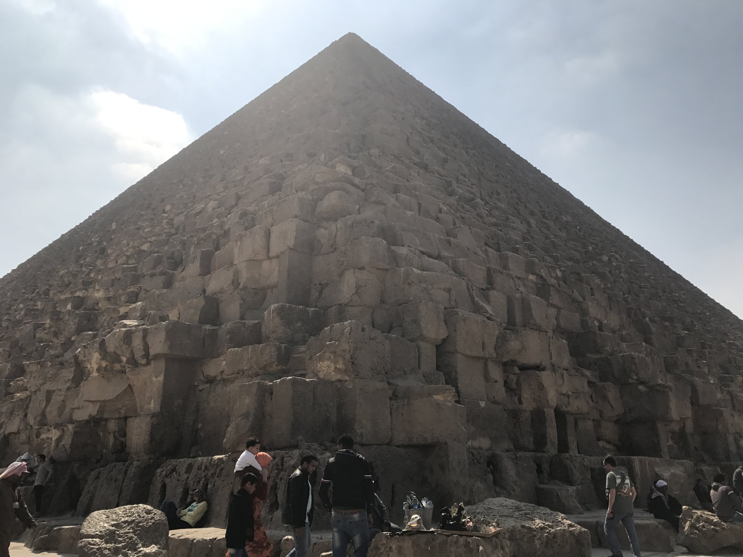 The Great Pyramid at Giza, Looking Up (by Erika Mermuse)