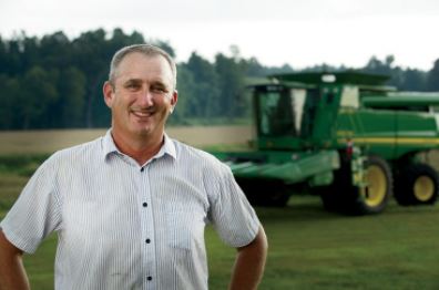 Popcorn grower Brian Hornback participates in the 100 percent Kentucky Proud Popcorn program.