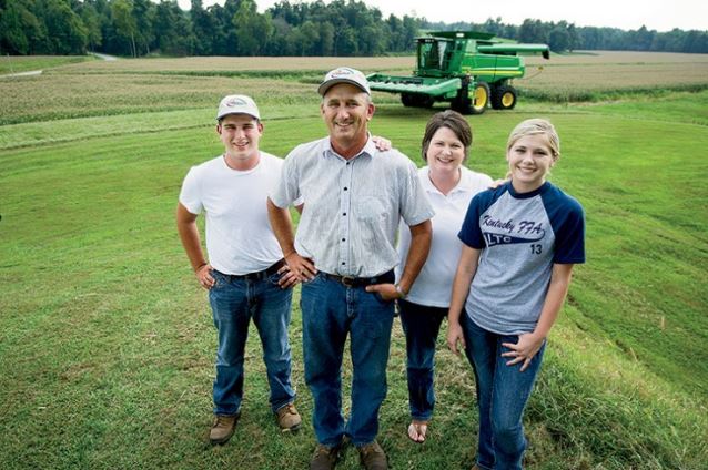 100% Kentucky Proud Popcorn growers, the Hornbacks.