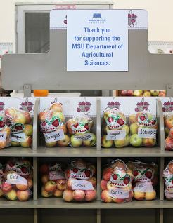 Sales from the orchard help sustain the farm.