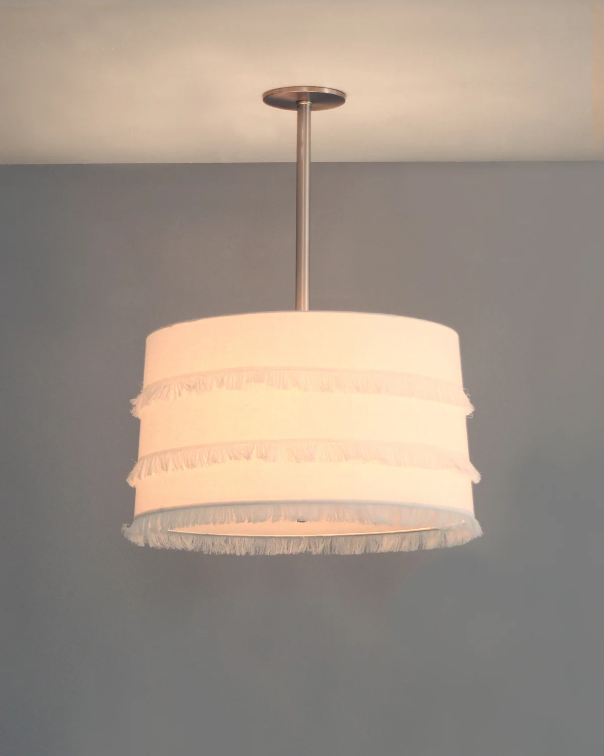 Pleat Fringe Fold_C-189_Triple Fringe Tapered Pendant_Satin Nickel_White_on.jpg