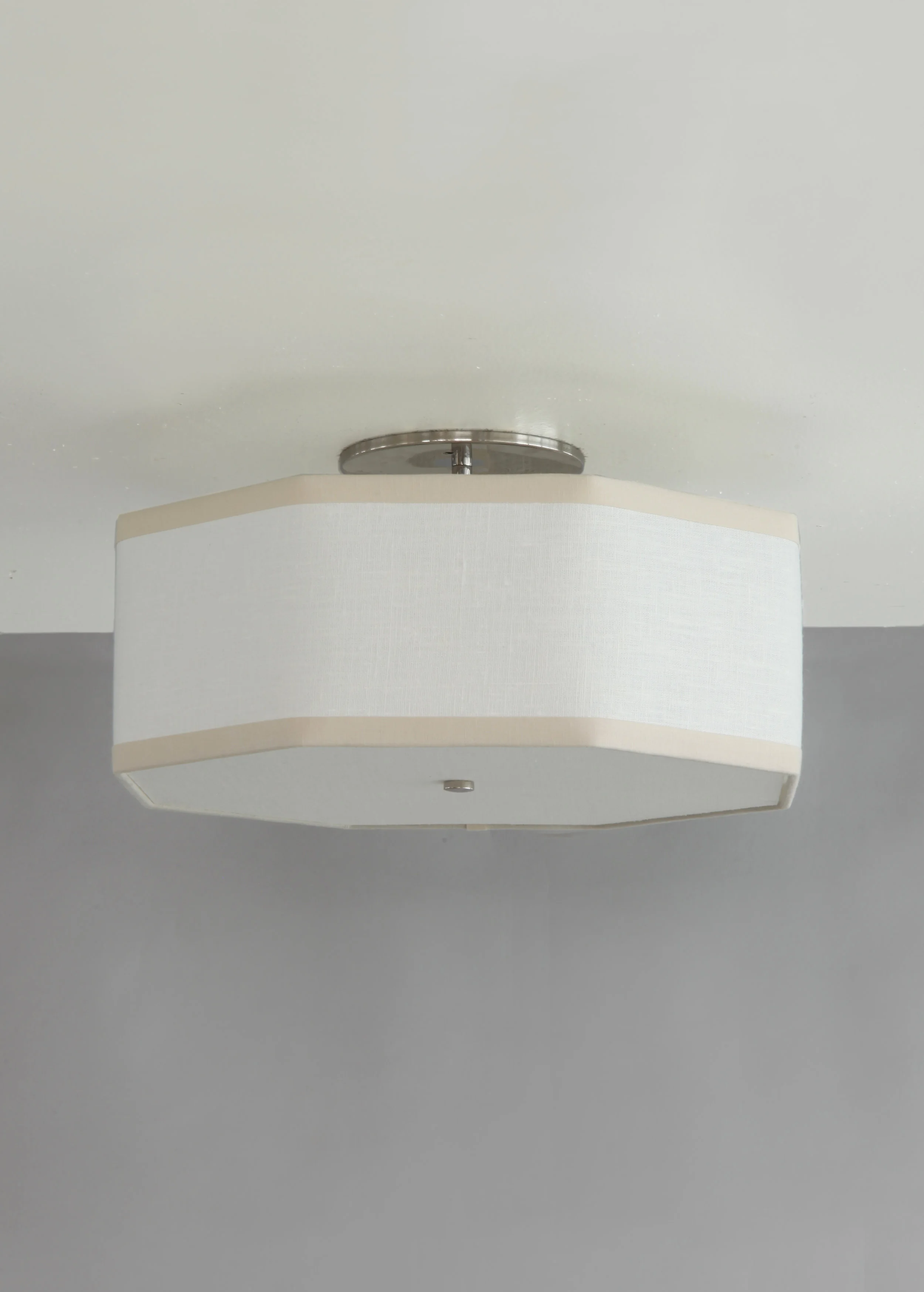 Hexagon + Octagon_C-102_Octagon Ceiling Fixture_Satin Nickel_ White and Tan.jpg