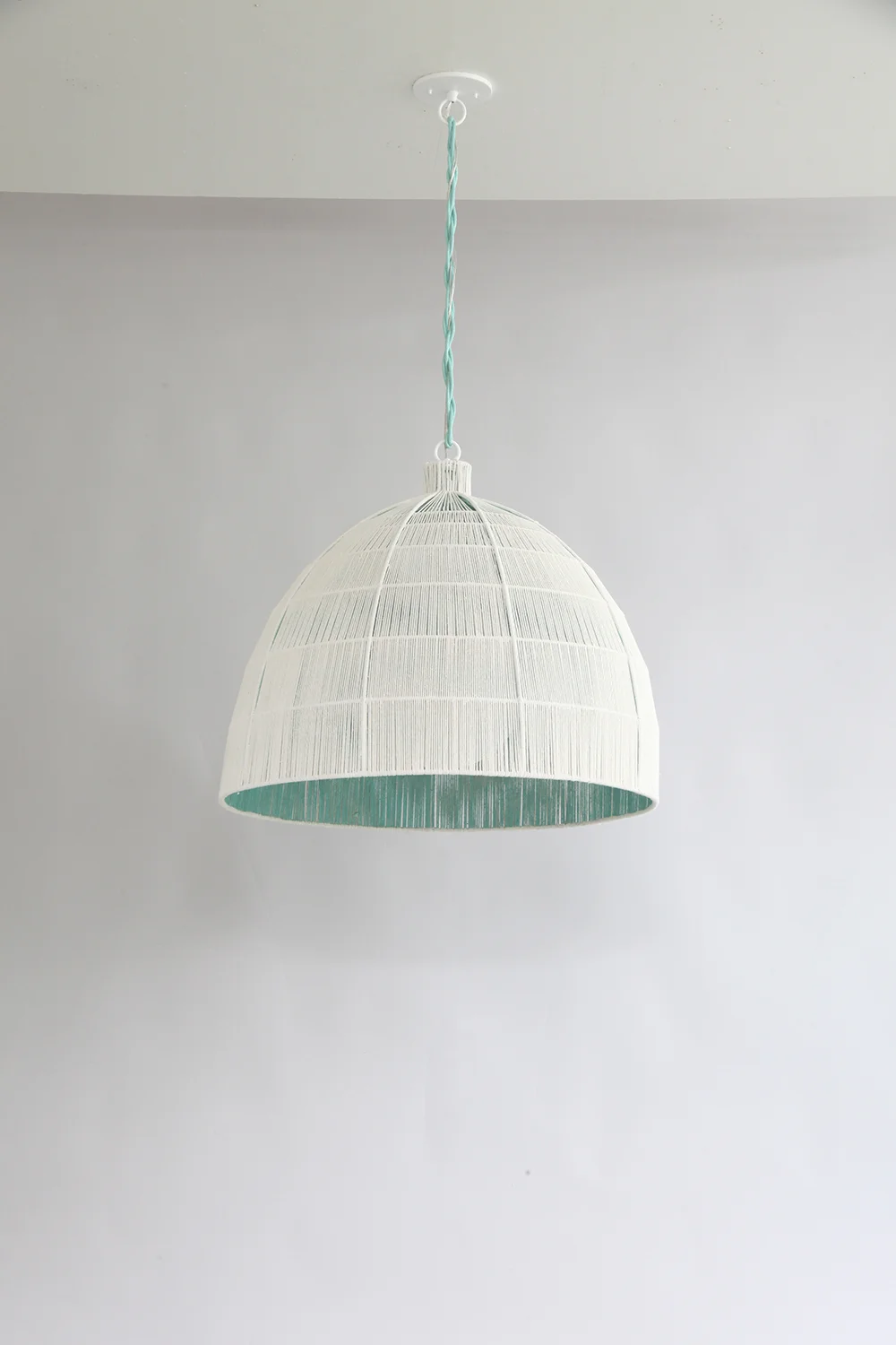 Rope_C-177_Capped Dome Rope Pendant_Green_off.JPG