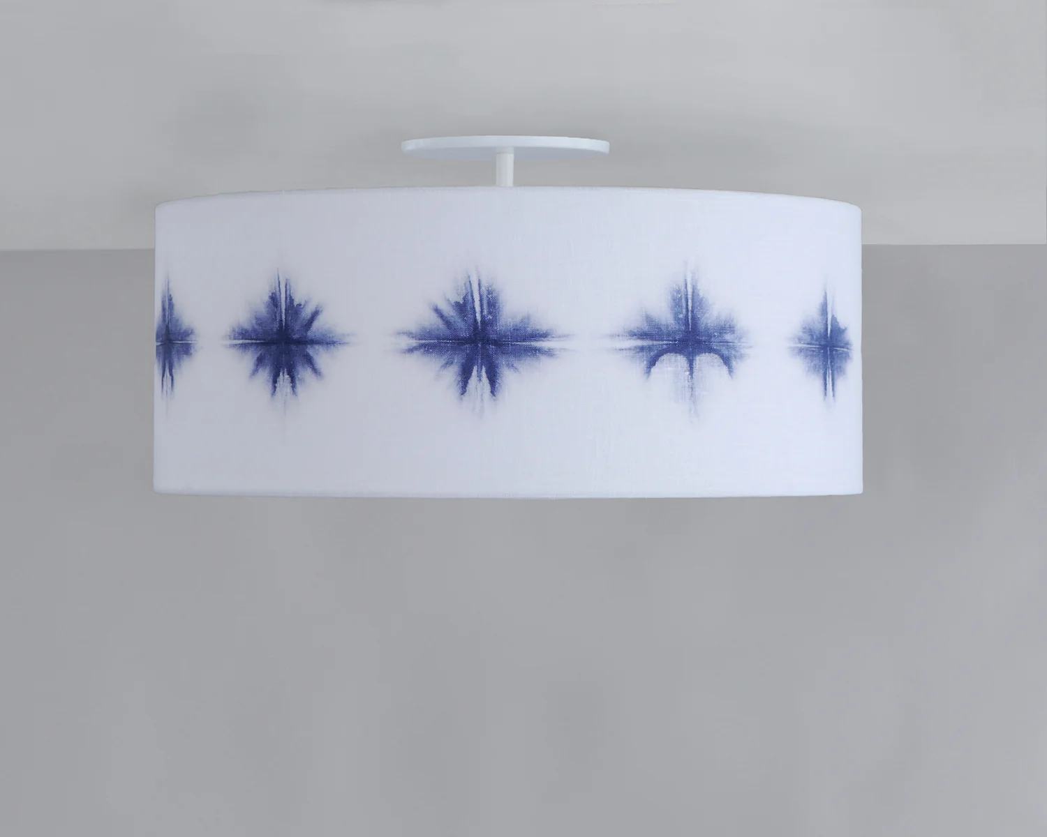 Shibori_C-223_Starburst Wafer Ceiling Fixture_White_Navy.jpg