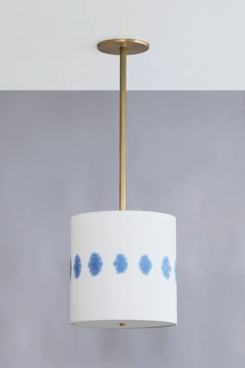 Shibori_C-220_Florette+Drum+Pendant_Satin+Brass_Blue.jpg