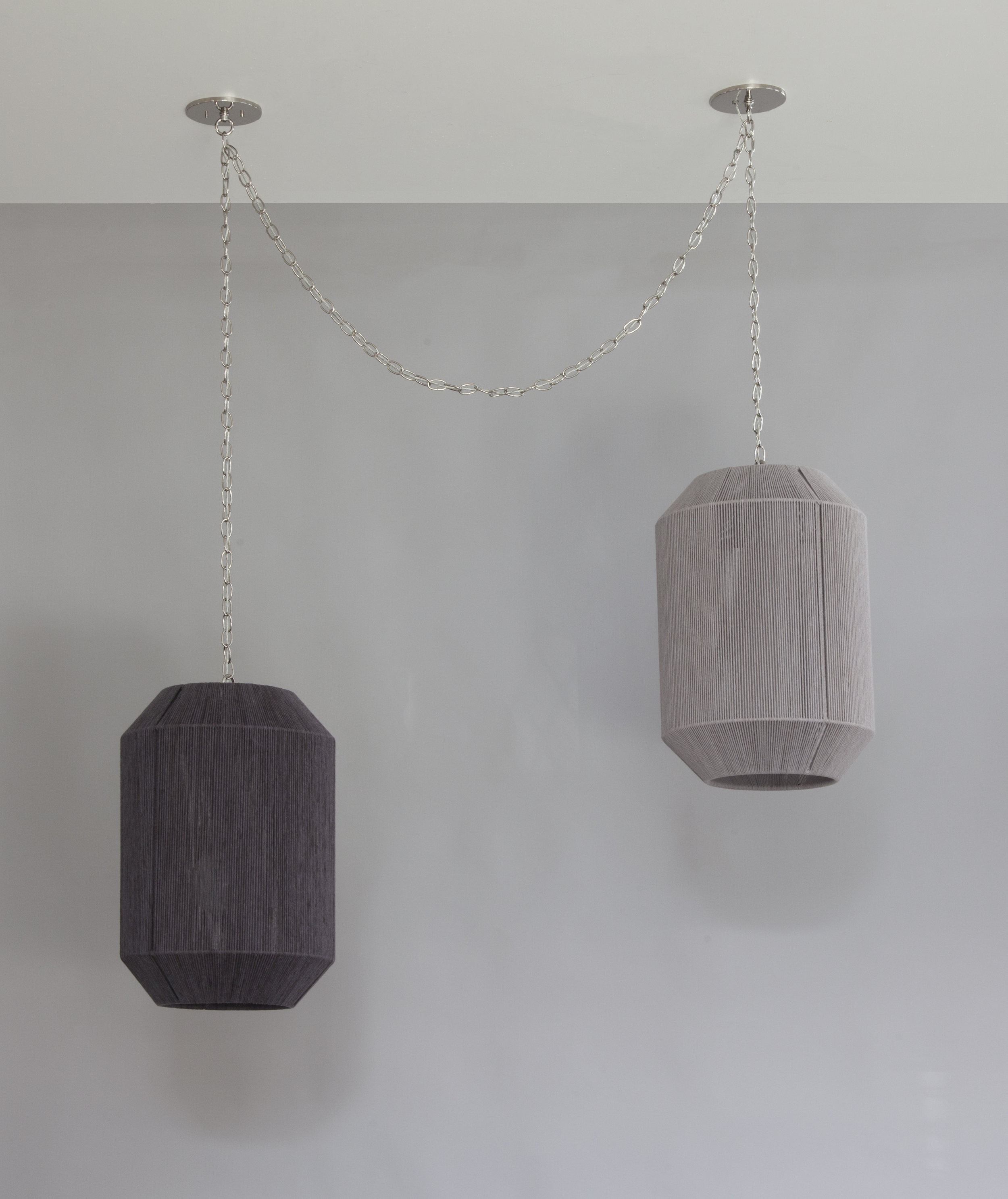 C-181 2 MODERN CYLINDER PENDANTS LARGE Light Grey - Grey SWAG.jpg