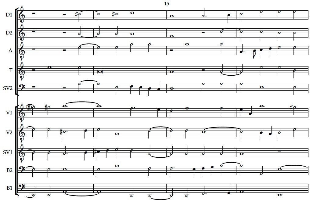 NEW! Exsultate iusti in Domino,  (Andrea Gabrieli) Regensburg Part Books c1590