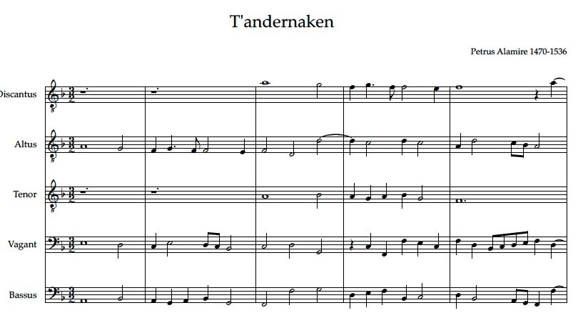 NEW! La Spagna (Josquin des Prez c1455-1521)