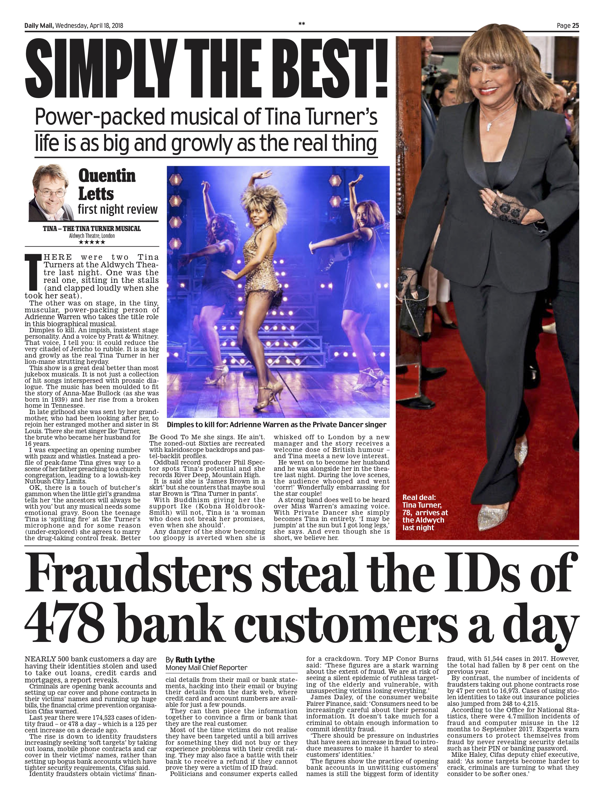 Tina Turner / Daily Mail