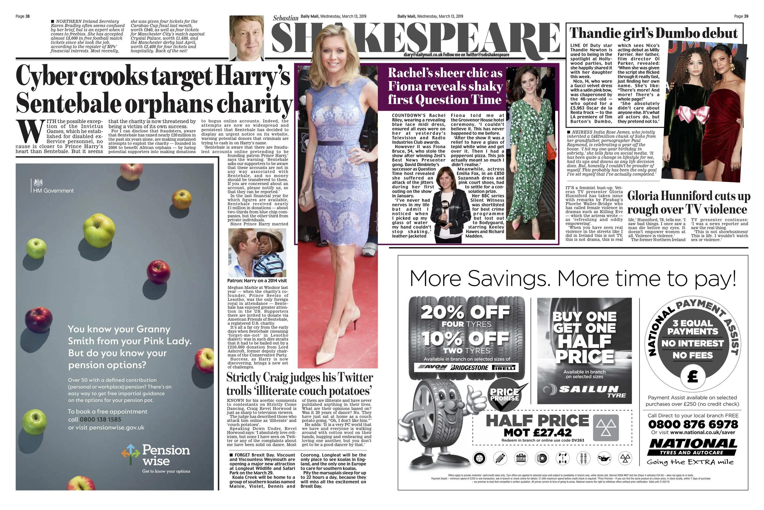 Rachel Riley / Daily Mail