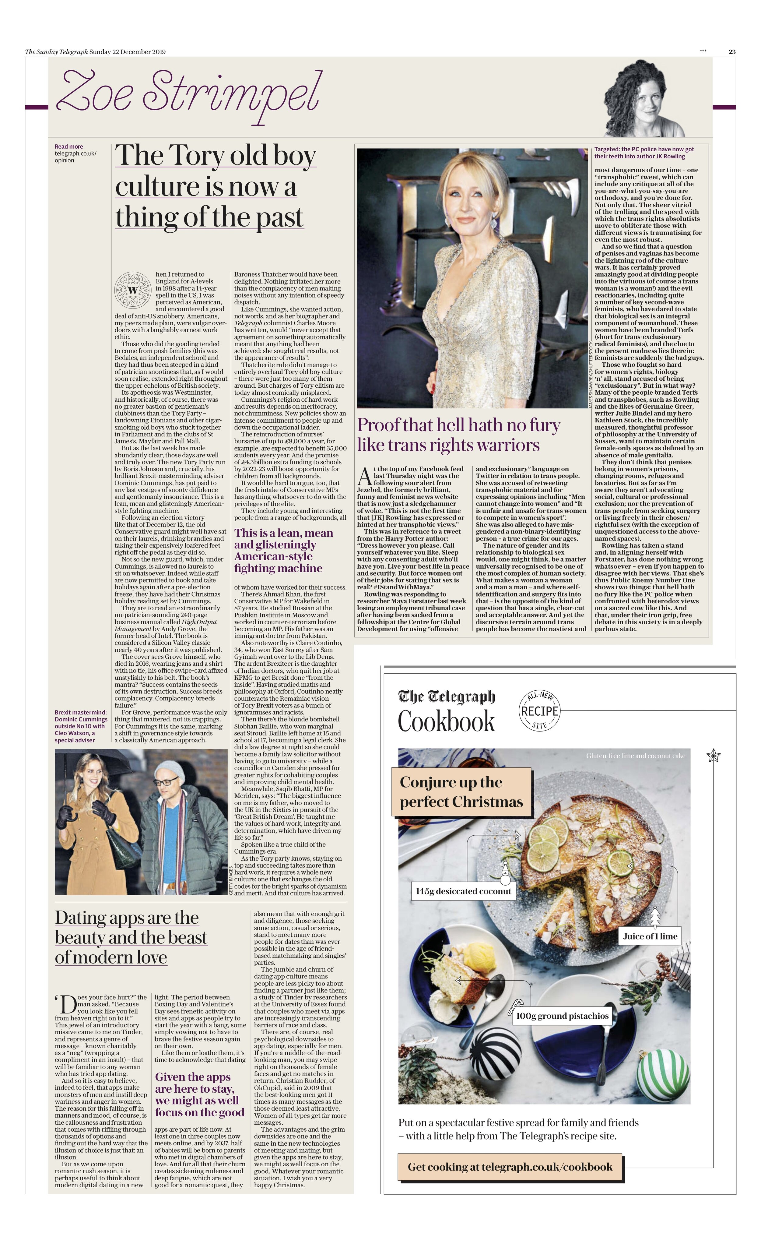 JK Rowling / Sunday Telegraph