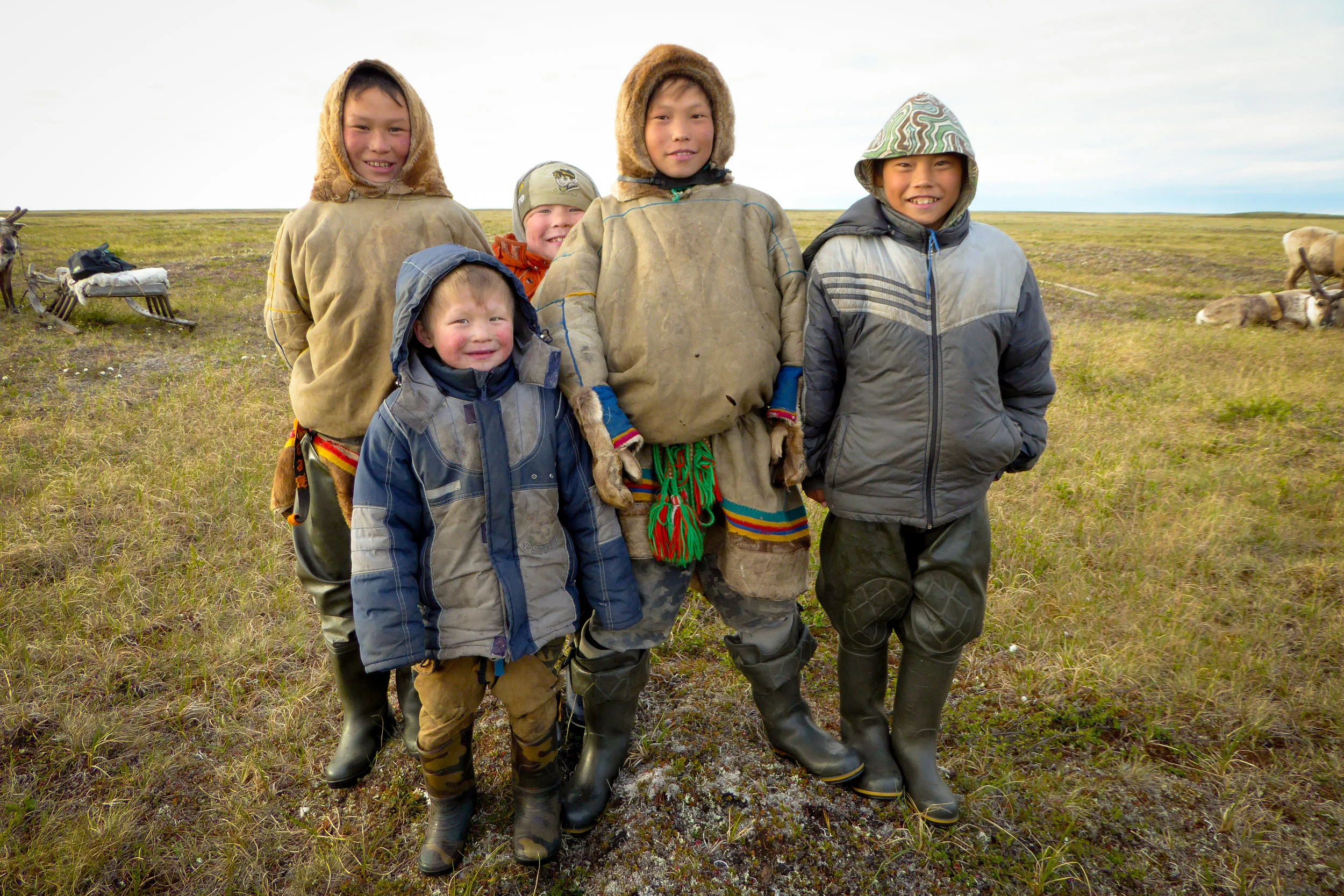 These boys help their parents fetch water and firewood, and build the mya. Then they play football and throw lassoes. In a few years they must choose whether to stay on the tundra or find another way of life. JONAA©Zoia Vylka Ravna