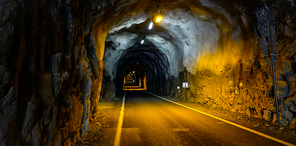 Inside the tunnel at Gasadalur.  JONAA©Mia Bennett