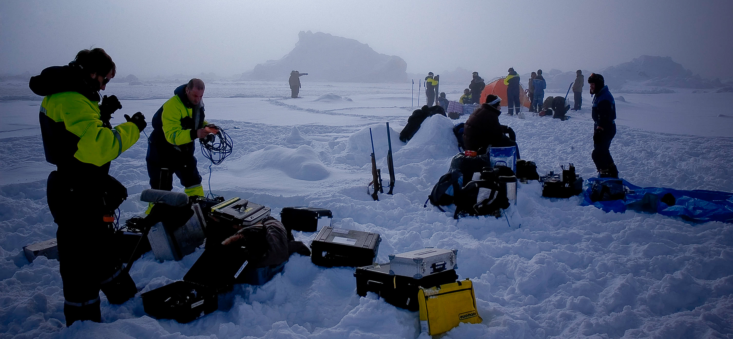 For a film crew to stay creative, focused and unafraid on arctic locations requires them feeling safe.  And safety requires local knowledge. JONAA©Kristjan Fridriksson