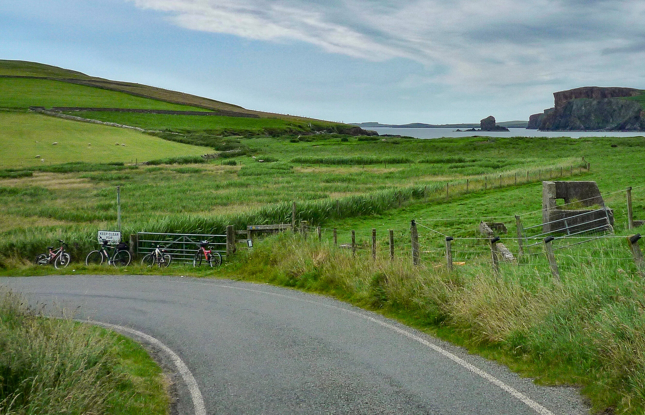 A single road in West Ayrshire, Scotland.  JONAA©Tom Morton