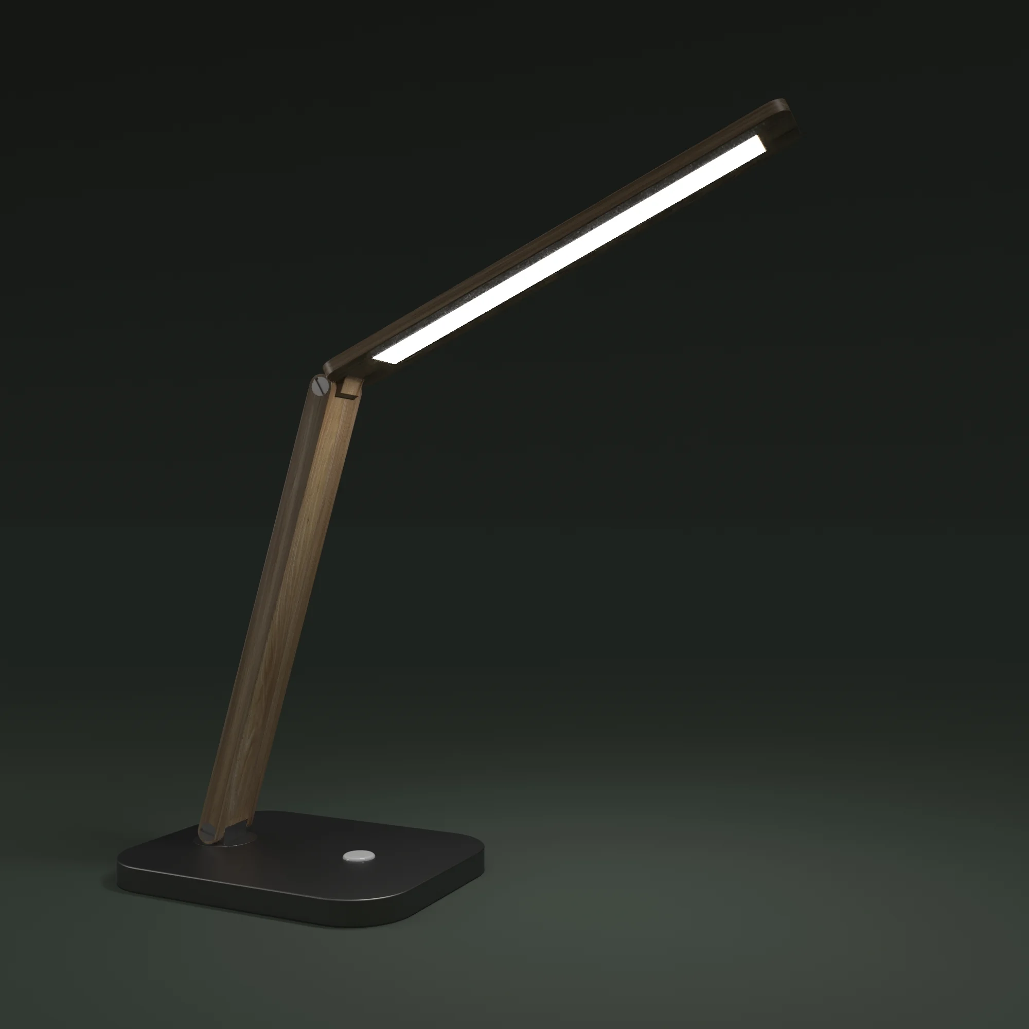 Wooden desk lamp