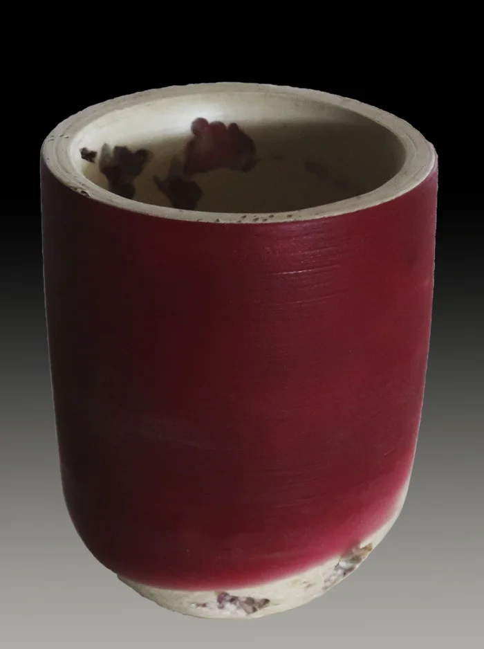 Red & White Vase