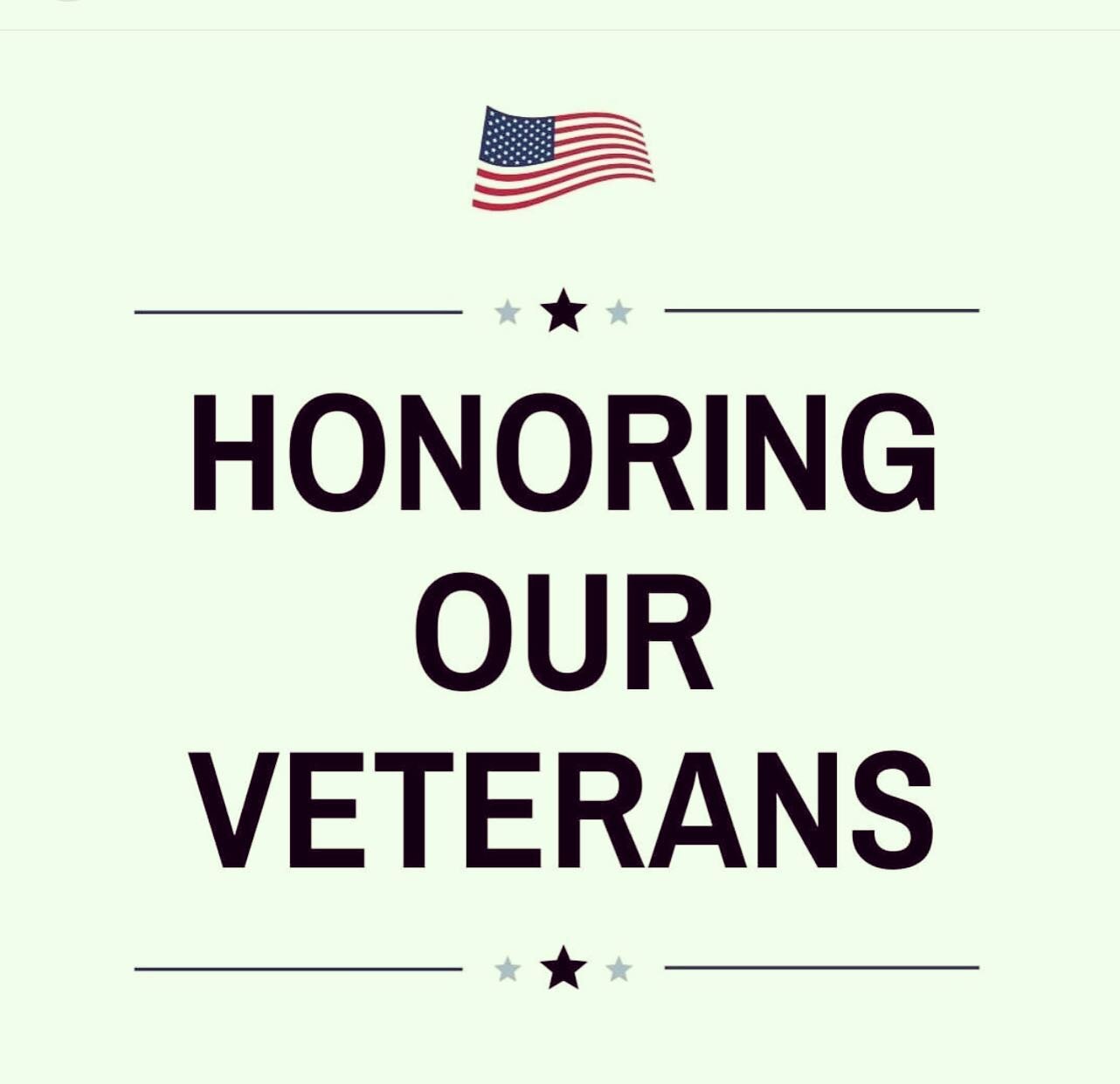 We honor, salute and thank the men and women who have served our country. Thank you for fighting for our freedom! 
Happy Veterans Day 
&hearts;️🤍💙🇺🇸