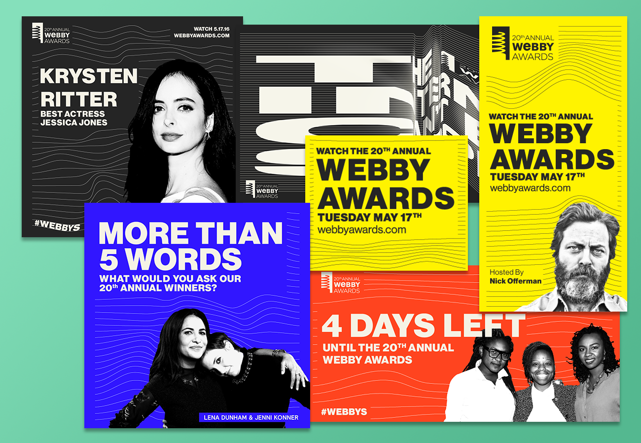 The initial design is repurposed into all social, advertisements, print and promotional materials.
